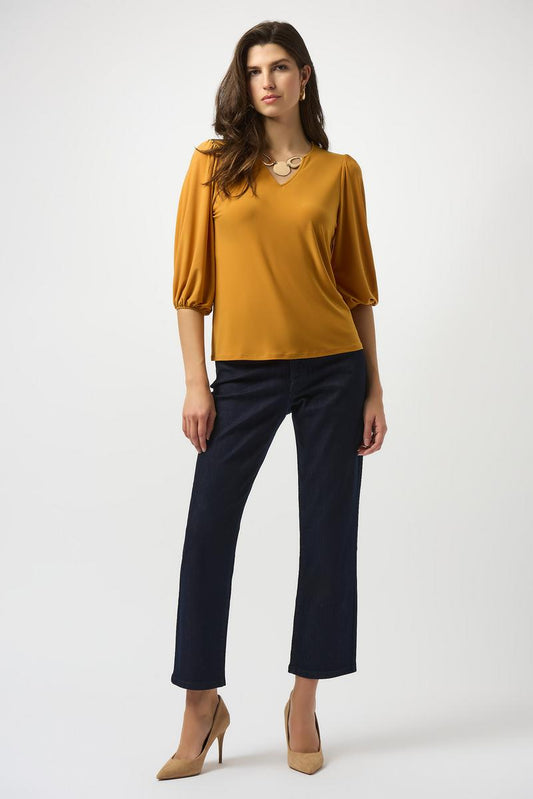 JOSEPH RIBKOFF Silky Knit Straight Top