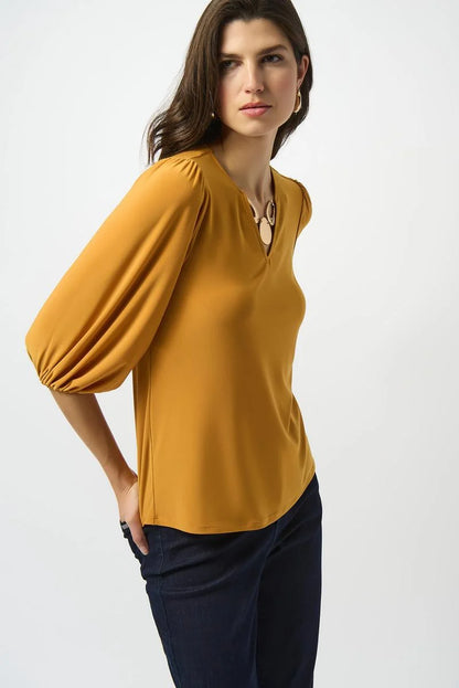 JOSEPH RIBKOFF Silky Knit Straight Top