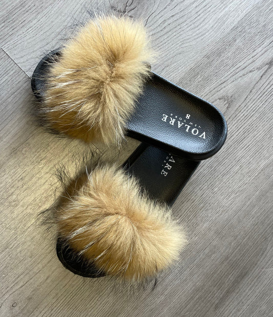 VOLARE Fur Slides