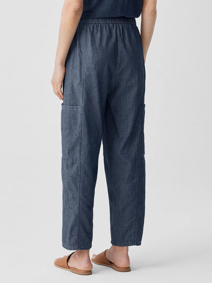 EILEEN FISHER Airy Organic Cotton Twill Cargo Pant