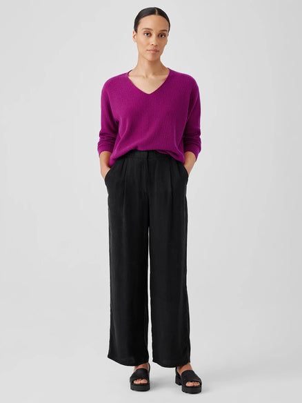 EILEEN FISHER V-Neck Pullover Rhapsody