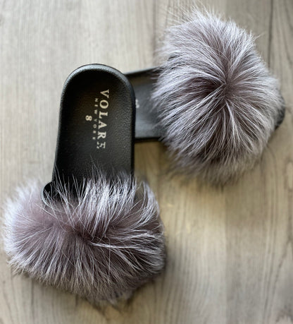 VOLARE Fur Slides