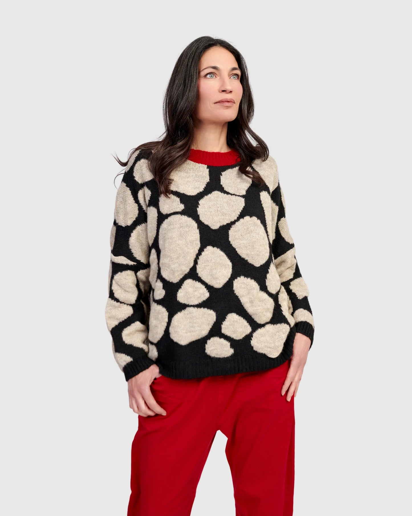 ALEMBIKA STEPPING STONES SWEATER, PEBBLES