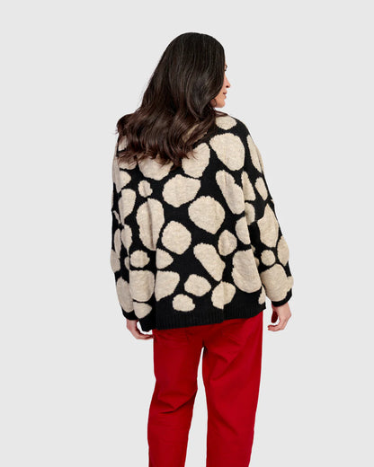 ALEMBIKA STEPPING STONES SWEATER, PEBBLES