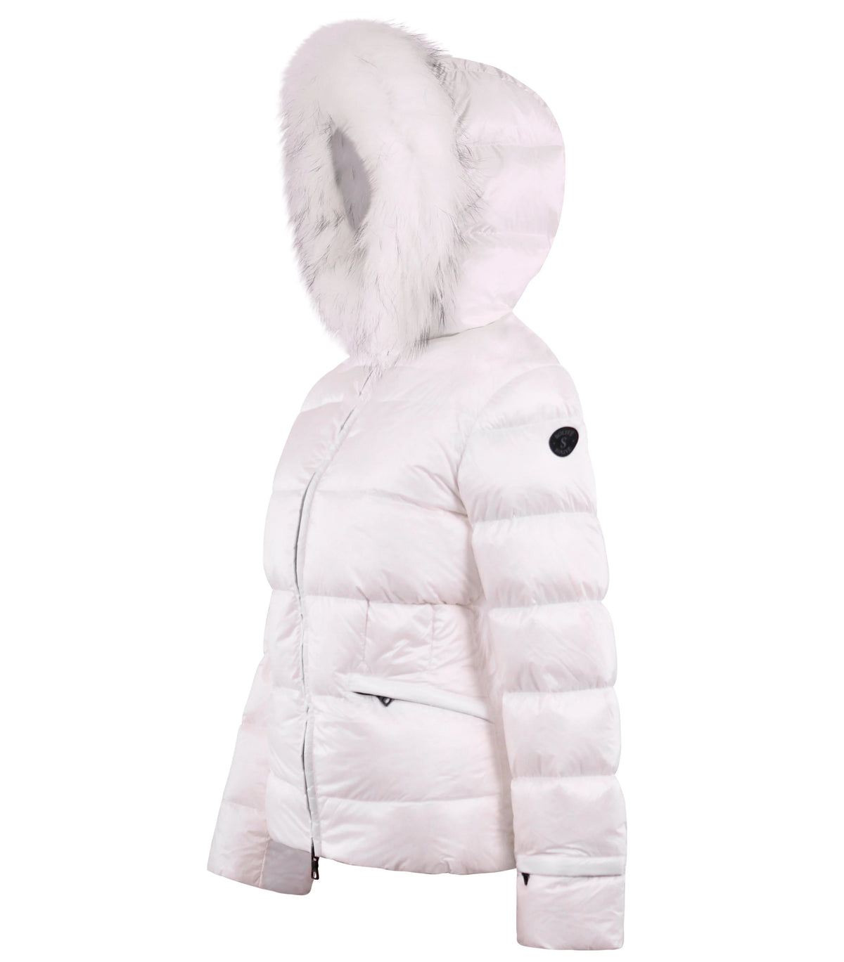 SOLIVE SELENE Down Jacket with Fur Trim