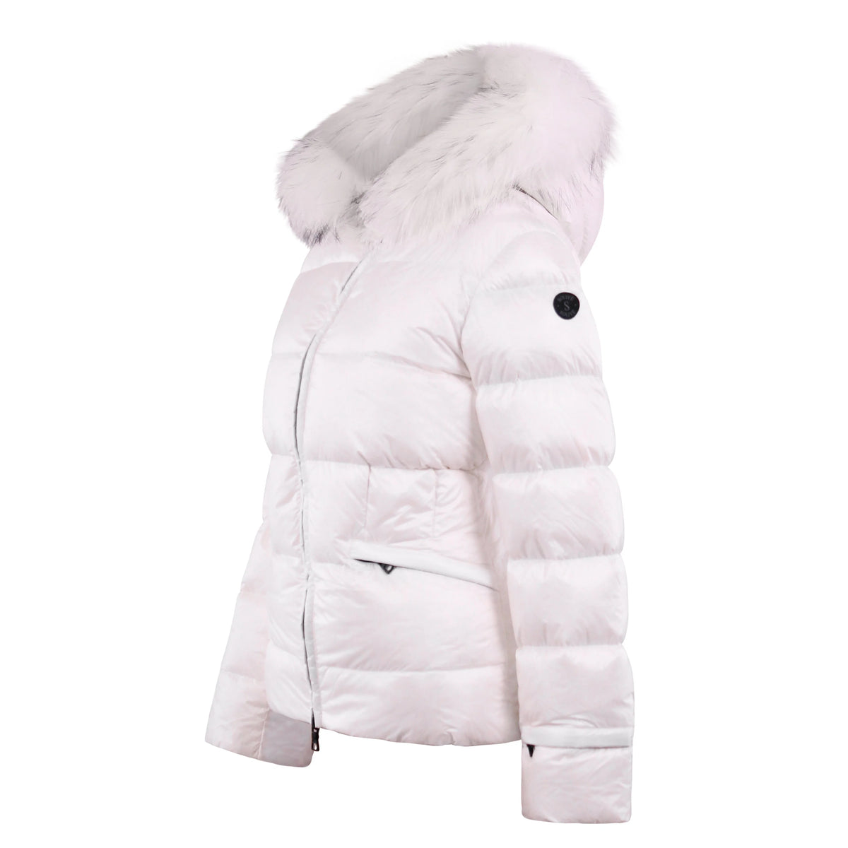 SOLIVE SELENE Down Jacket with Fur Trim