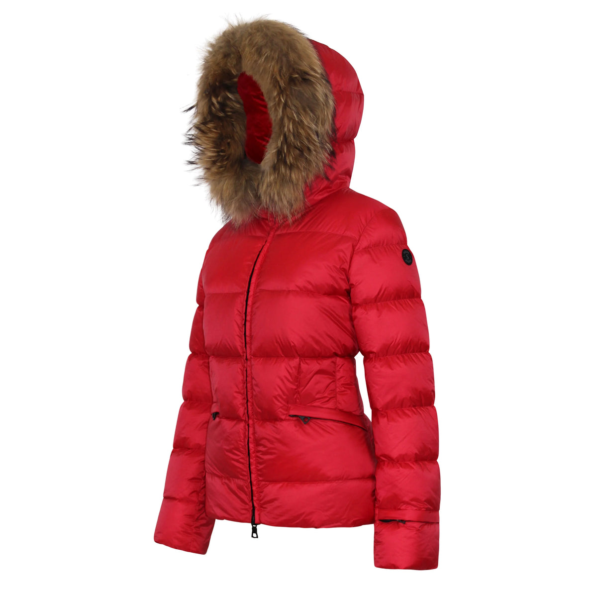 SOLIVE SELENE Down Jacket with Fur Trim