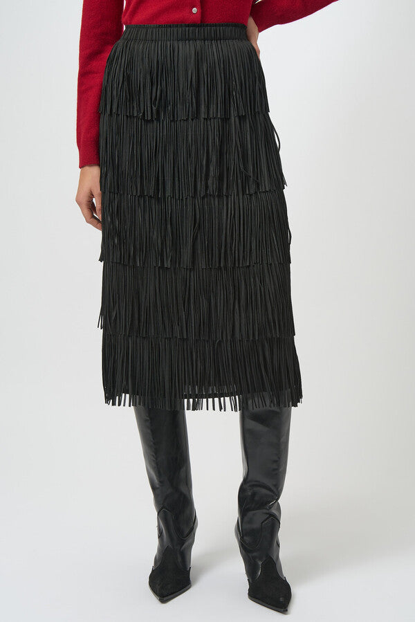 JOSEPH RIBKOFF High-waist Tiered Midi Skirt