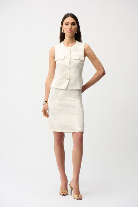 JOSEPH RIBKOFF Sleeveless Casual Vest