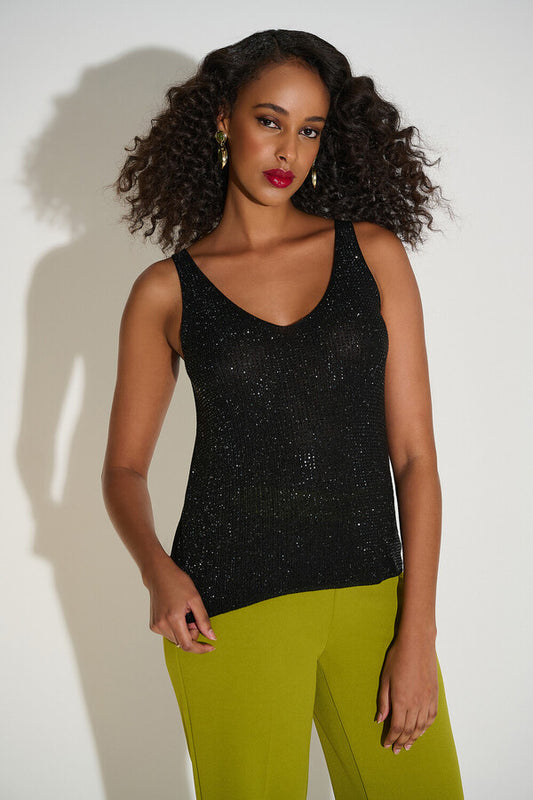 JOSEPH RIBKOFF V-neck Sleeveless Pullover