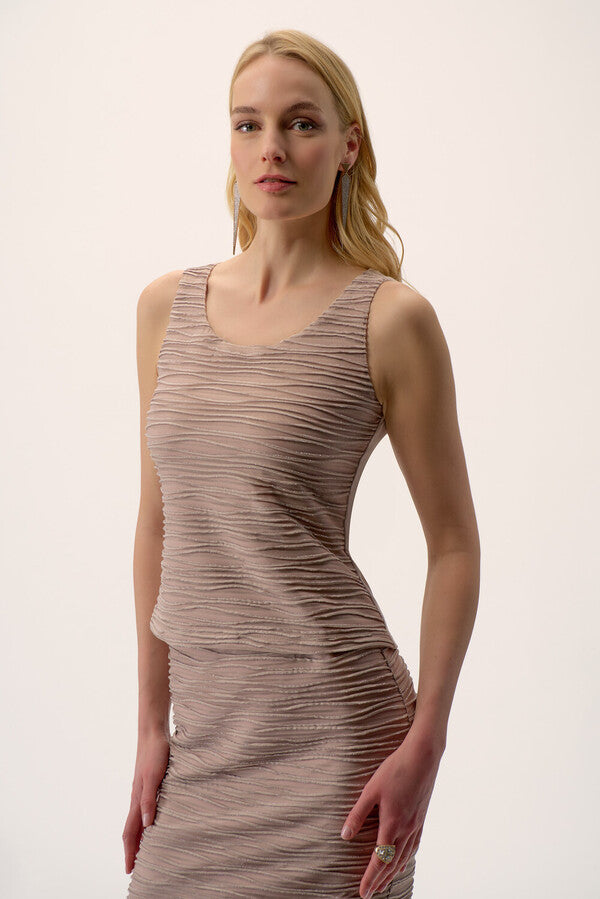 JOSEPH RIBKOFF Ruched Peplum Twin Set