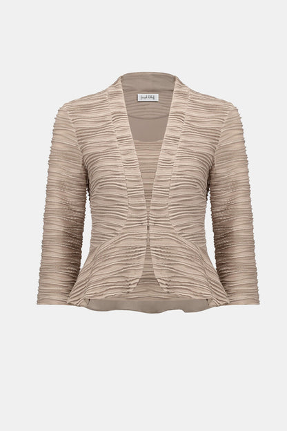 JOSEPH RIBKOFF Ruched Peplum Twin Set