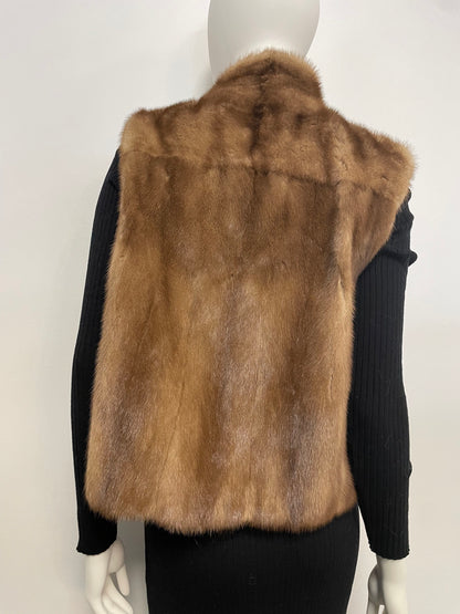 PREOWNED Vintage Pastel Mink Vest