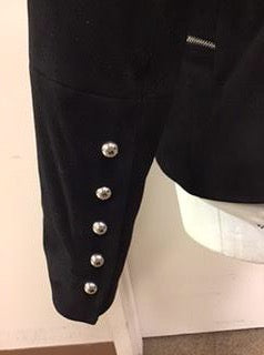 Black Suede Jacket Leather Trim