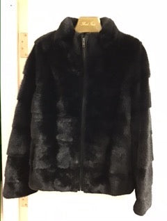 Ranch Mink Horizontal Mink Jacket